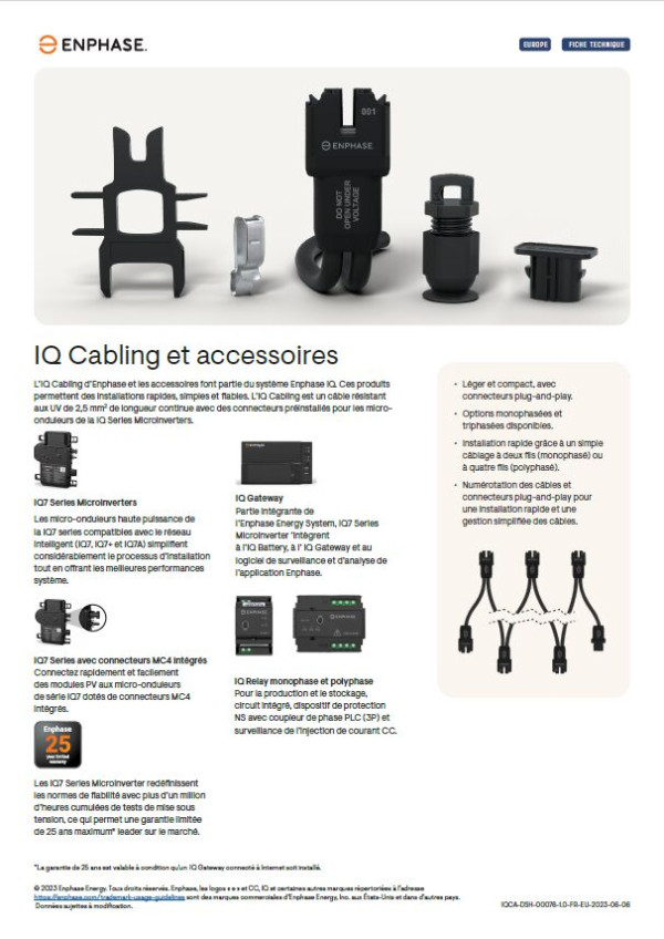 Q Câble 2 m Paysage IQ7 IQ8 Enphase