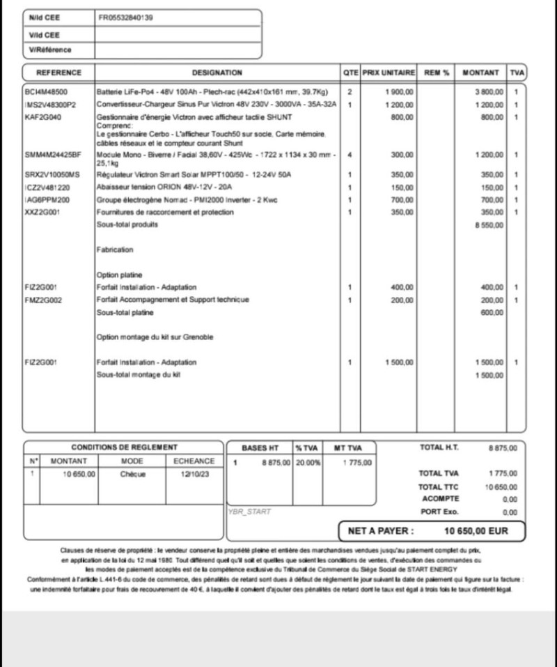 Kit d'autonomie solaire