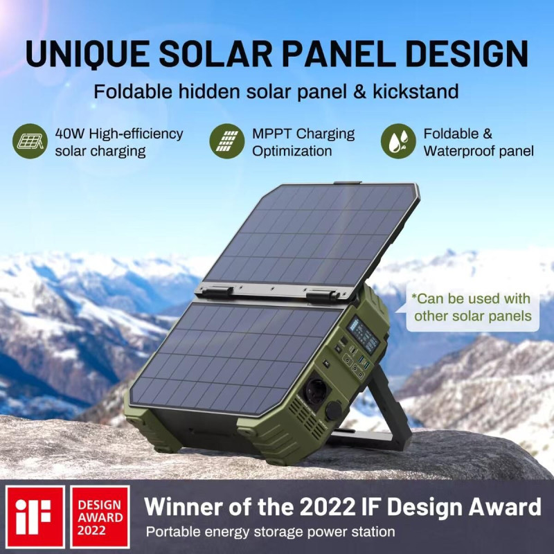 Batterie solaire portable 1600W