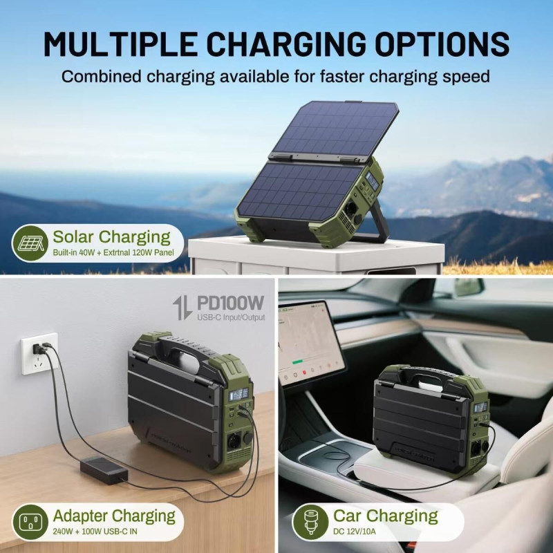 Batterie solaire portable 1600W