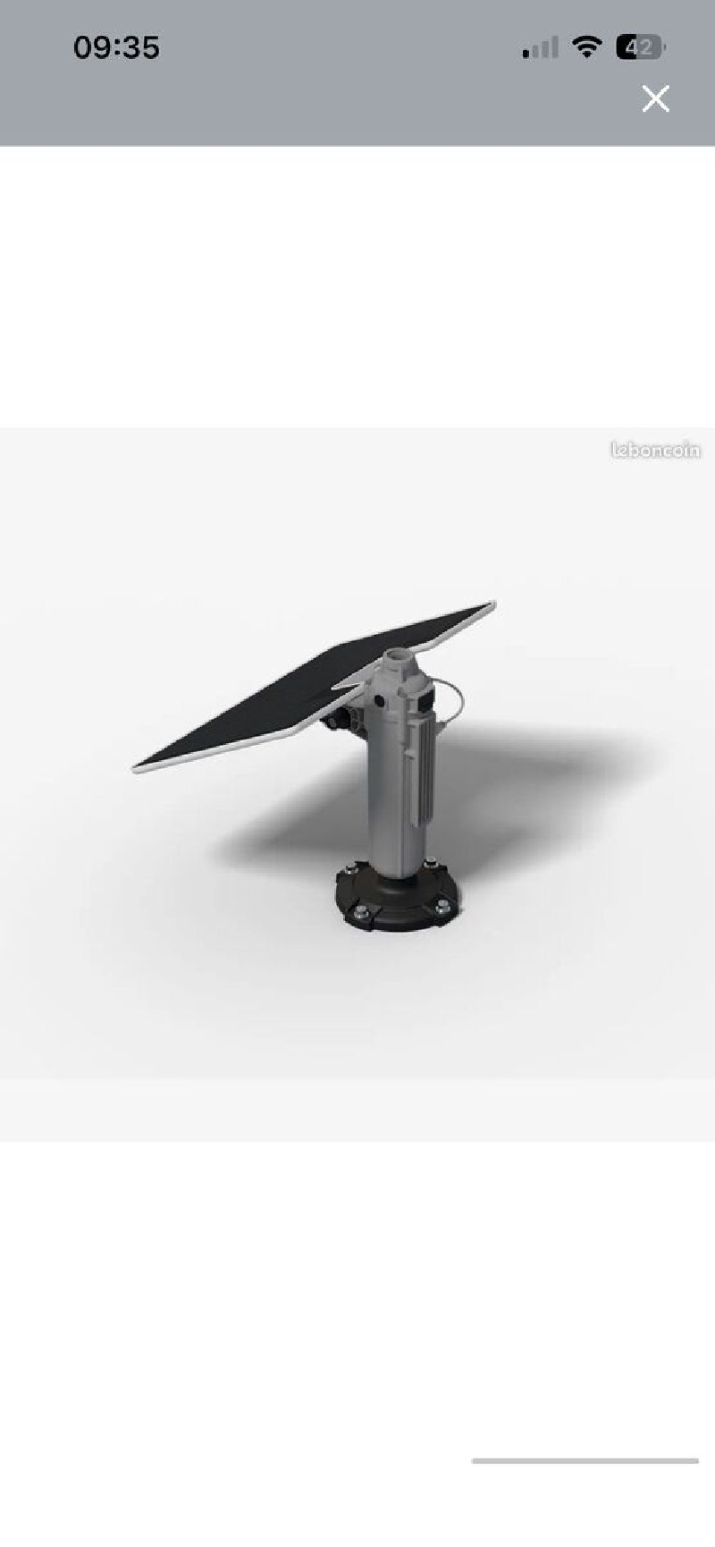 Panneau solaire pour station de charge Robot tondeuse neuf Panneau solaire pour station de référence RTK