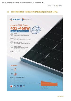 Panneaux Huasun 455w