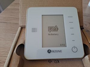 Thermostat radio monochrome Airzone THINK blanc