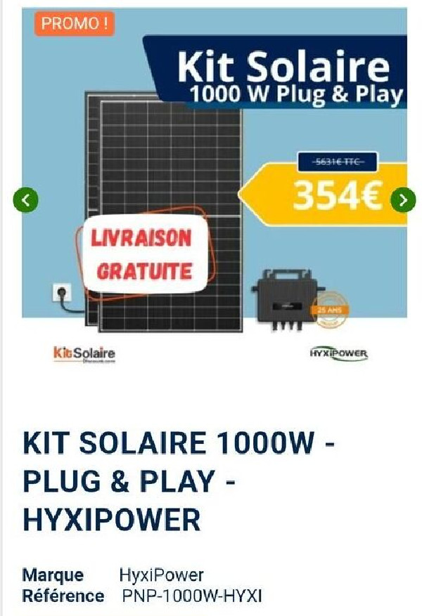 Panneaux Solaire avec Micro-onduleur