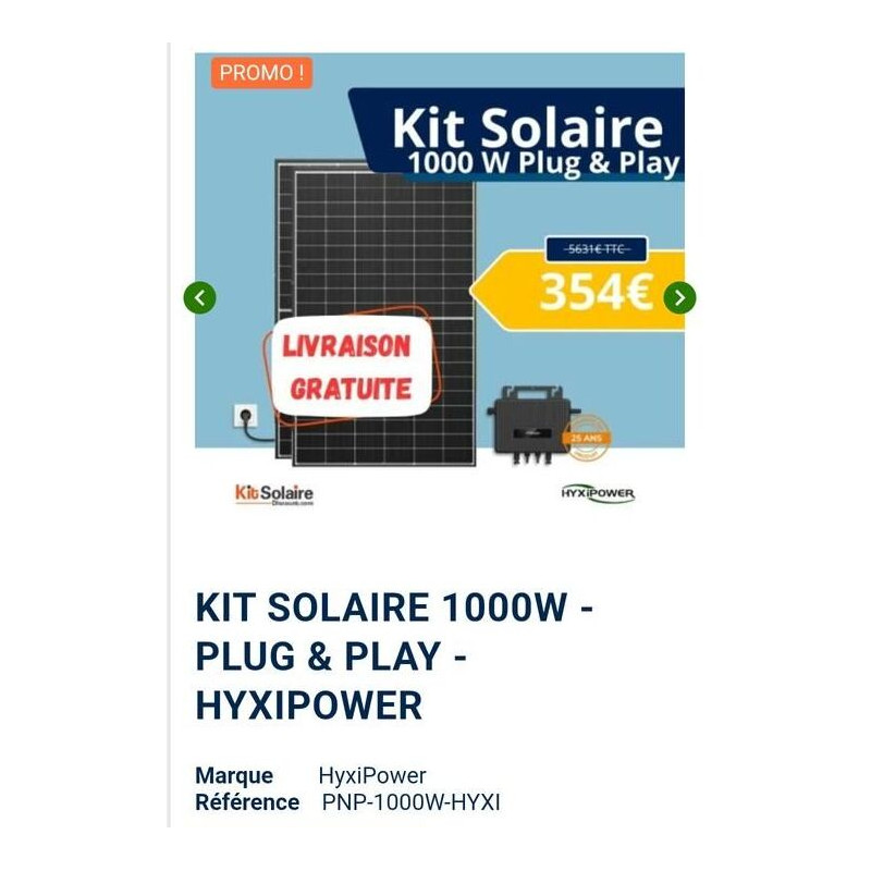 Panneaux Solaire avec Micro-onduleur