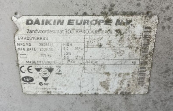 Pompe à chaleur daikin