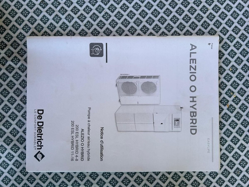 Système hybride fioul + pompe à chaleur De Dietrich AWHP 8 MR-2 — ensemble complet