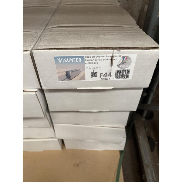 Support 5 panneaux sur Bac acier