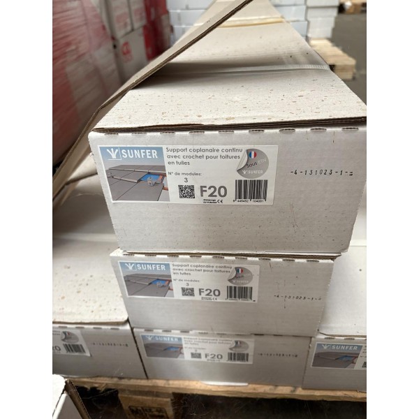 Support Toit tuiles 3 panneaux