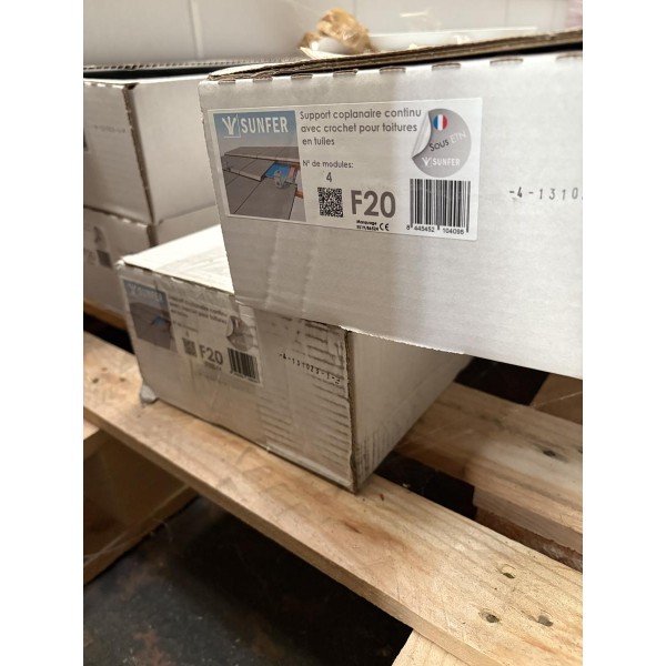 Support toit tuiles 4 panneaux