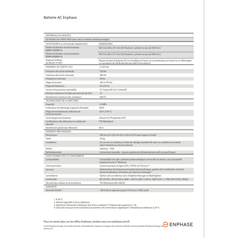 Installation 3Kwc avec batterie 1,2 Kw