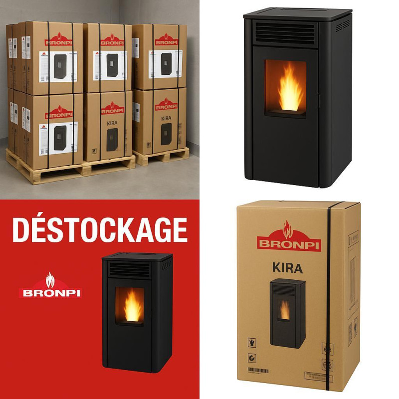 Poêle granulés Bronpi KIRA 9,2Kw