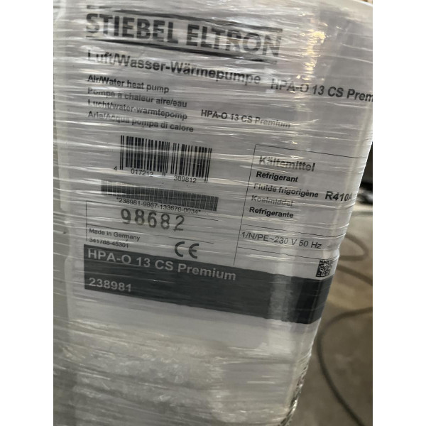 Pompe à chaleur air-eau stiebel eltron HPA-O 13 CS Prenium 12,86 kW avec pièces détachées x2(prix unitaire)