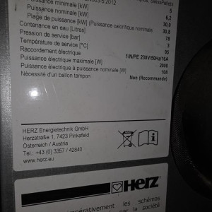 Chaudière HERTZ PELLETSTAR 30T