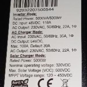 onduleur Vente onduleur 5000VA pour panneaux solaires