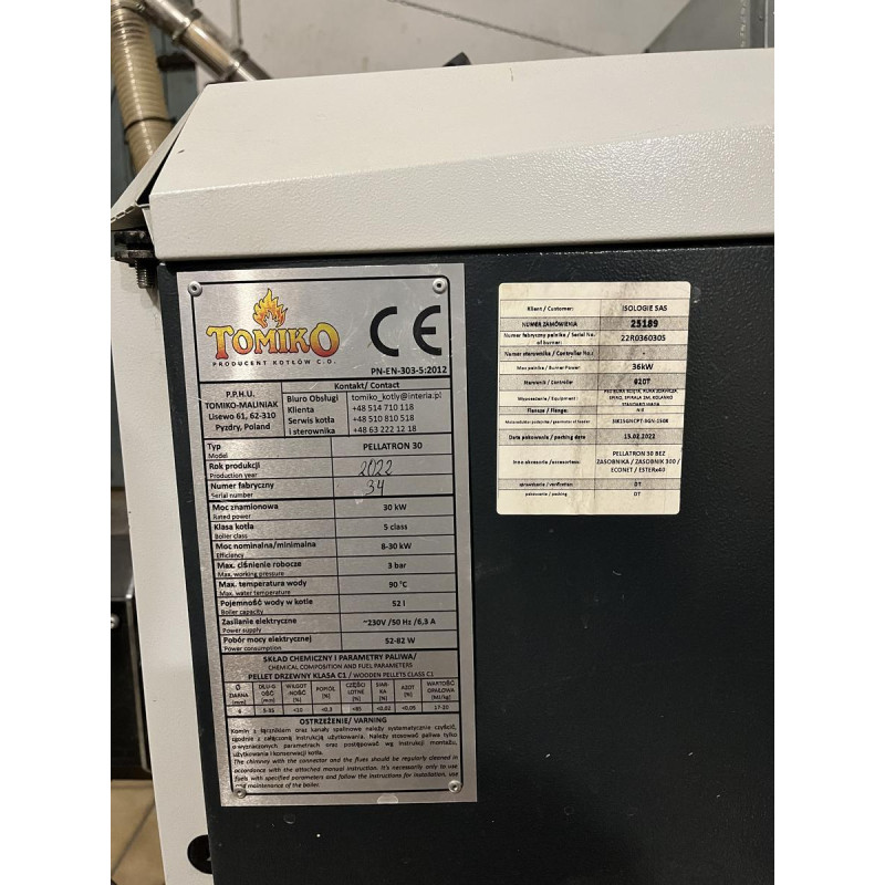 Chaudière à granulés urgent