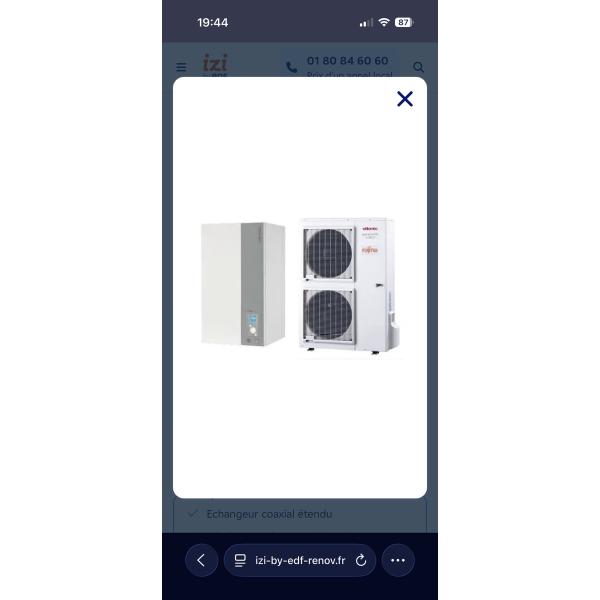 Pack Pompe à chaleur atlantic avec plancher chauffant complet.