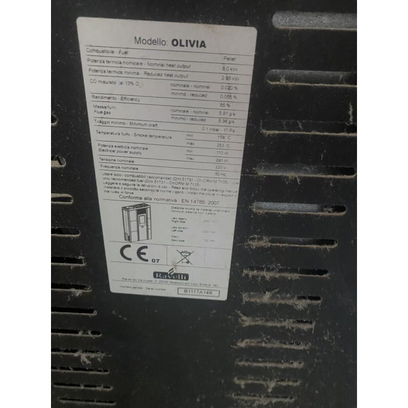 Poèle à granulés Ravelli Olivia