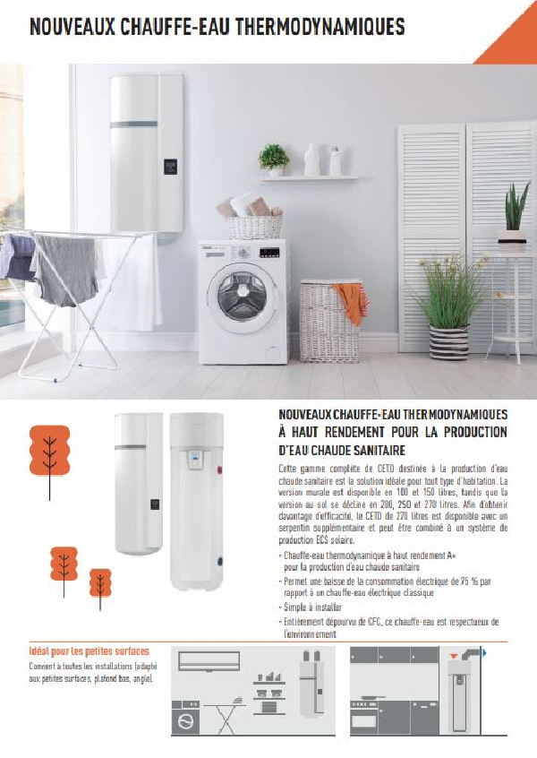 Panasonic Ballon thermodynamique 270 L au sol avec serpentin